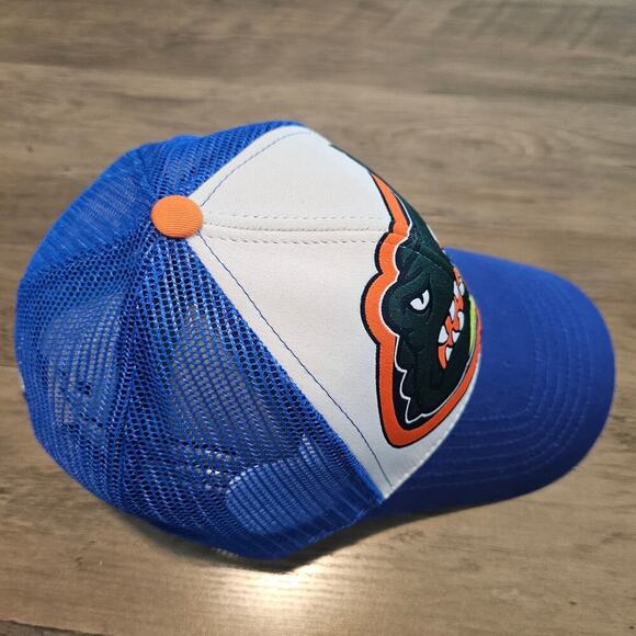 Vintage University of Florida Gators Trucker Hat Cap Blue Big Print Snapback UF - Picture 7 of 9